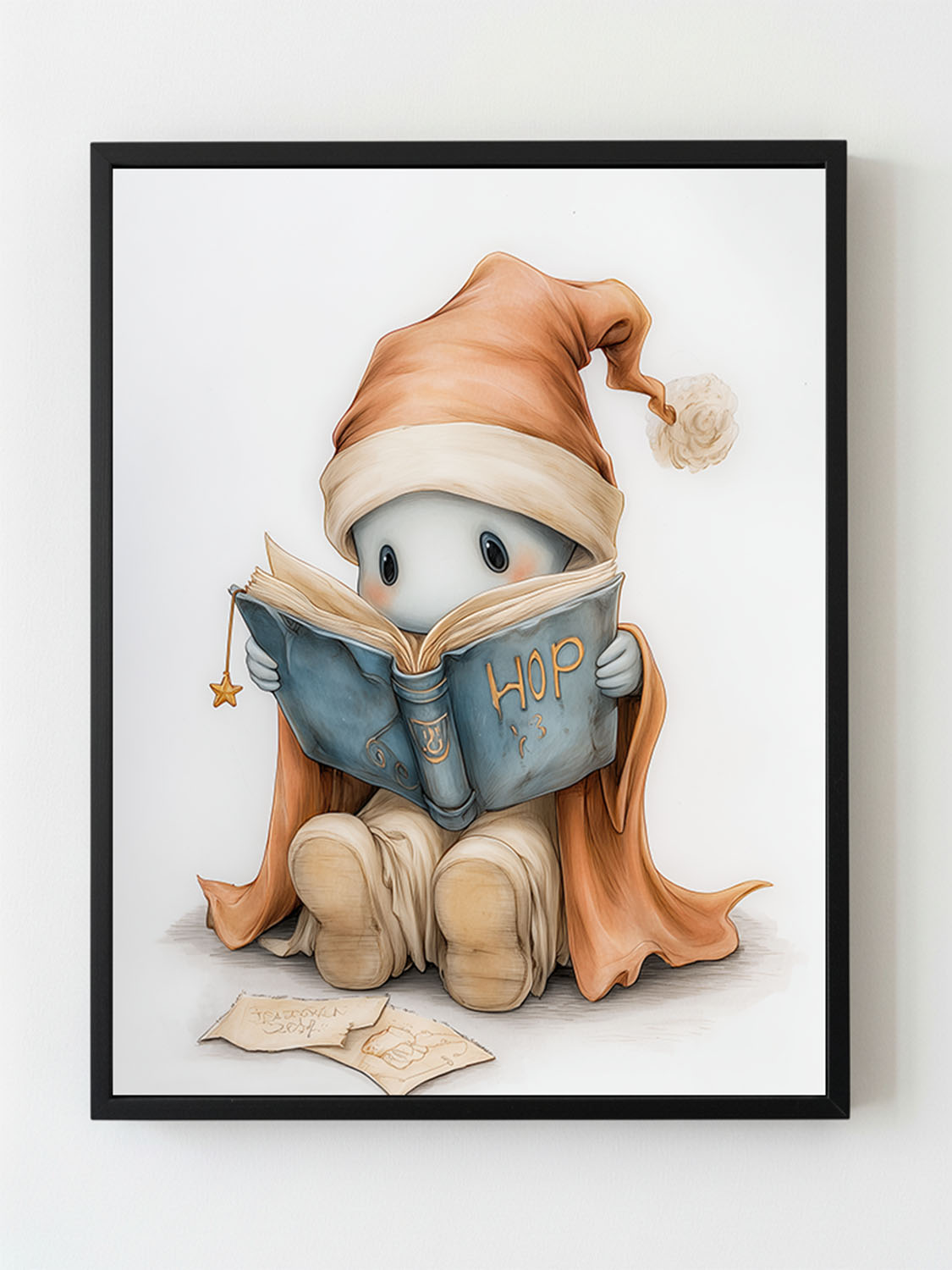 Bébé de Noël qui lit