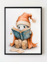 Bébé de Noël qui lit