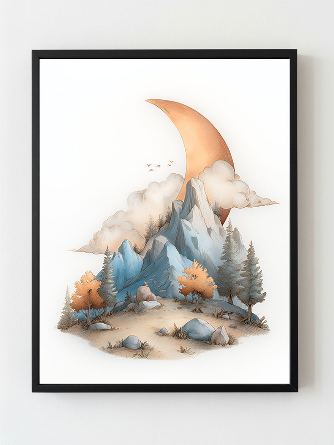 Lune et montagnes #2