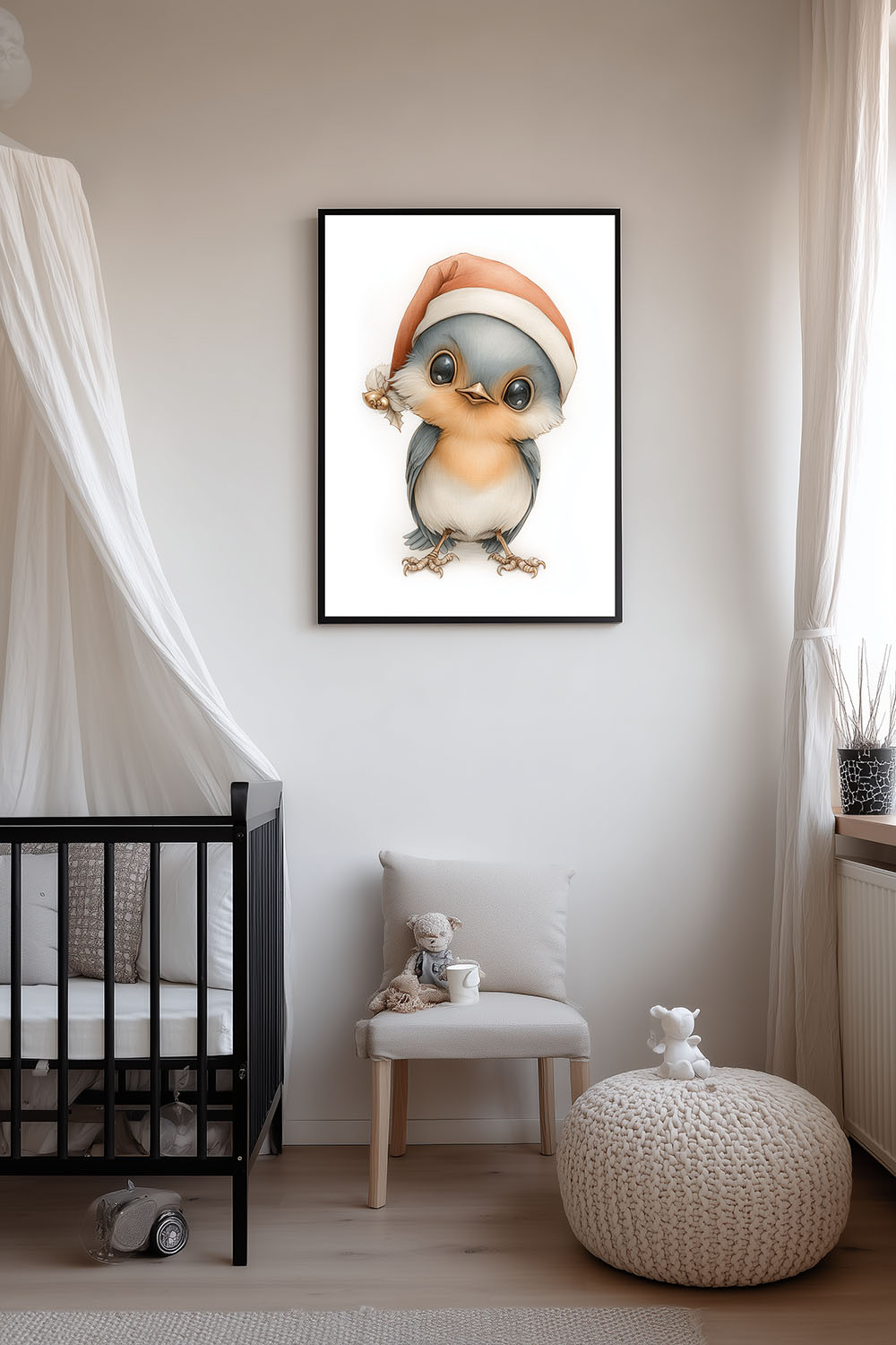 Bébé oiseau de Noël
