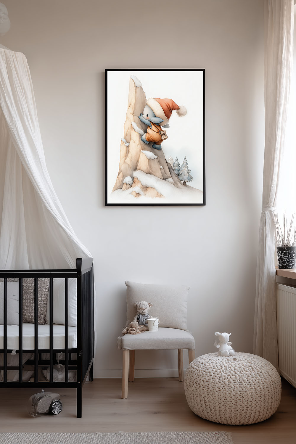 Bébé de Noël escalade