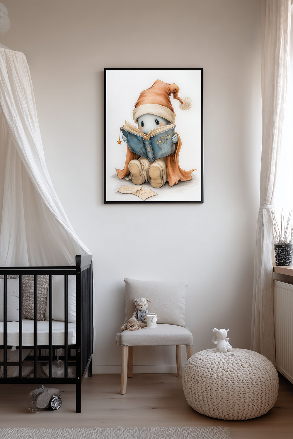 Bébé de Noël qui lit